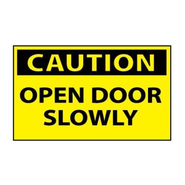 National Marker Co Machine Labels - Caution Open Door Slowly C55AP